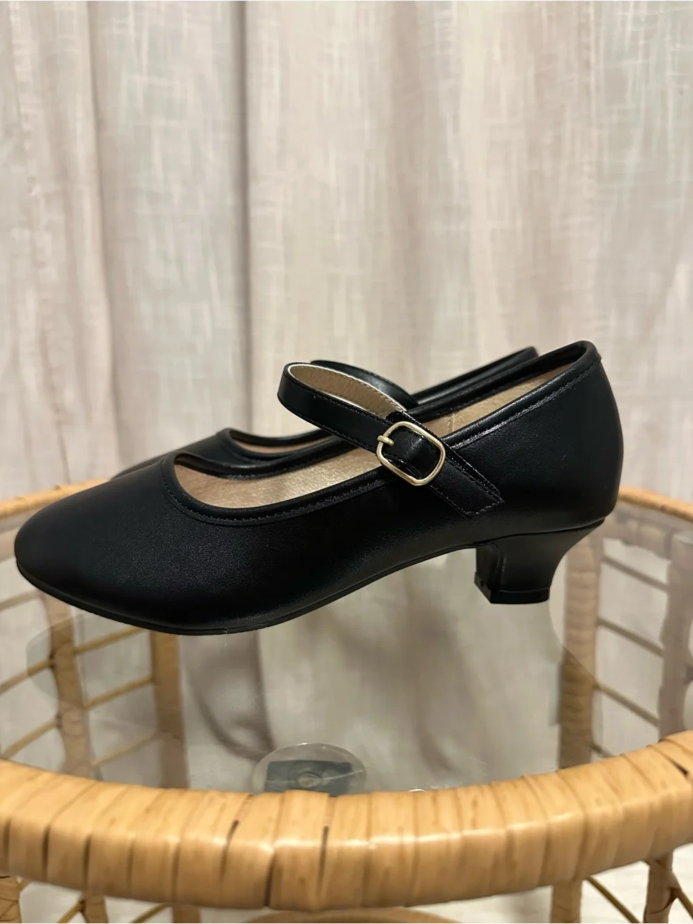 Dufannie Girls Dress Shoes Low Heels Princess Flats Mary Jane’s
